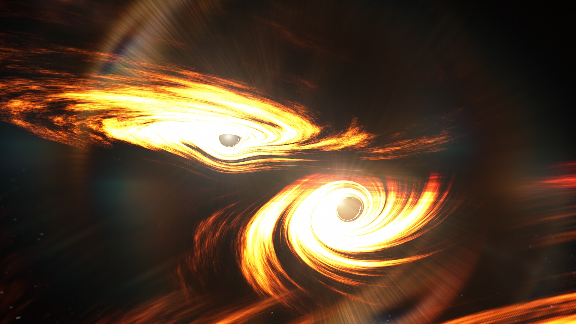 Image of Binary Black Hole System