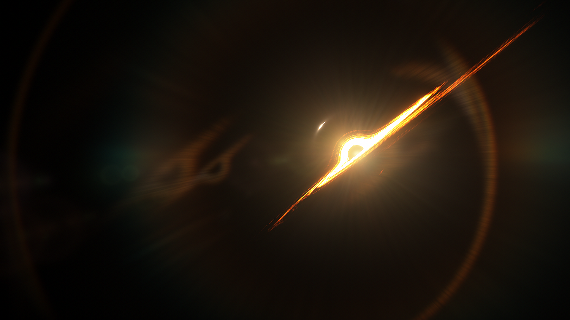 Image of Black Hole with lensing
